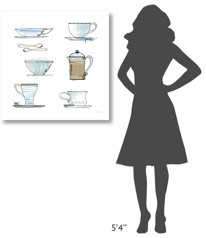 "Good Brew XI" Digital Paper Print by Sue Schlabach, 32"x32"