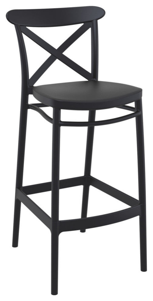 Sky Cross Square Bar Set With 2 Barstools Black