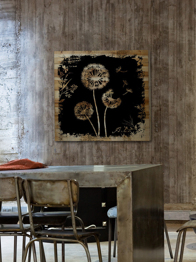 Marmont Hill, "Believe Dandies" by Vicki Butler Print, Natural Pine Wood