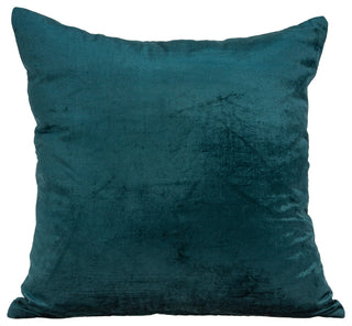 Parkland Collection Bento Transitional Teal Solid Pillow Cover With Poly Insert