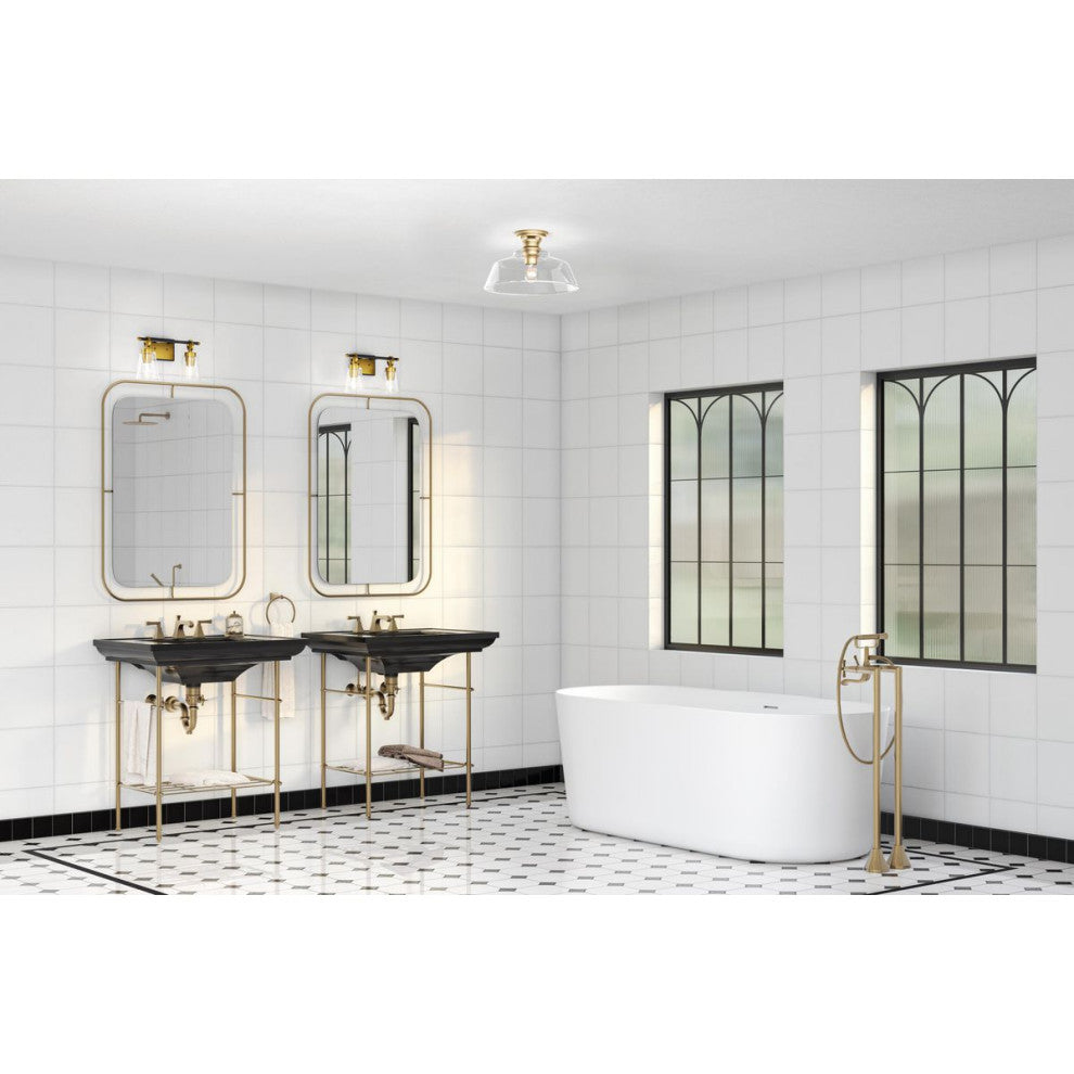 Cassell Collection Bath and Vanity Light, Vintage Brass
