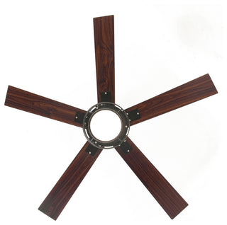 52-inch Modern Black LED Ceiling Fan with Remote and DC Reversible Motor