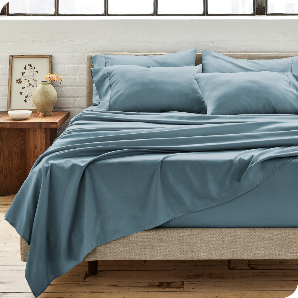 Bare Home Microfiber Pillowcases - Multi-Pack, Coronet Blue, Standard, Set of 4