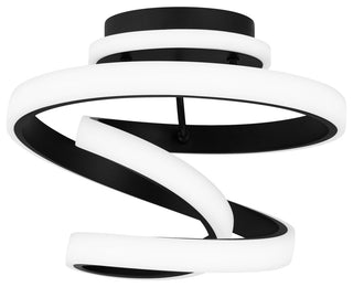 Quoizel PCAVI1713 Platinum 13"W LED Semi-Flush Ceiling Fixture - Matte Black