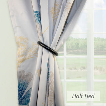 Magnetic Tie Back Hoop, Set of 2, Black