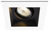 Mini Multiple LED Single-Light Remodel Housing, and-Light 4000K Narrow, Black
