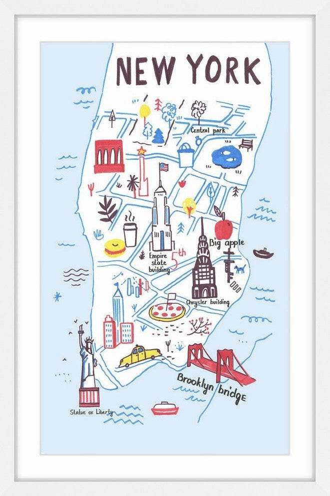 "That's New York" Framed Painting Print, 24"x36"