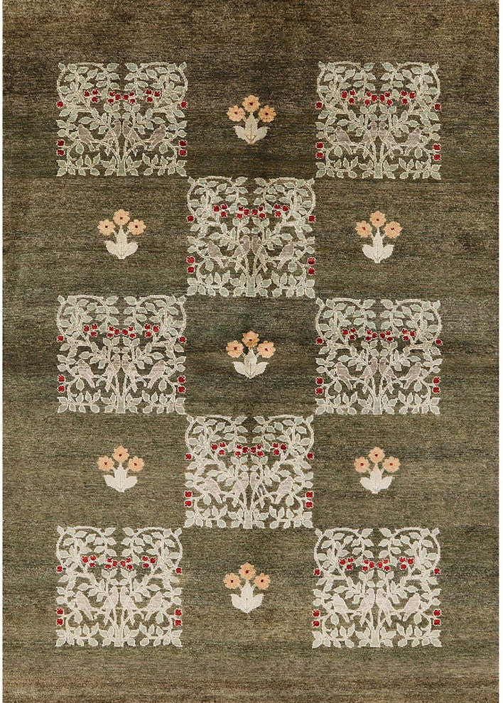 Ahgly Company Indoor Rectangle Mid-Century Modern Area Rugs, 2' x 5'