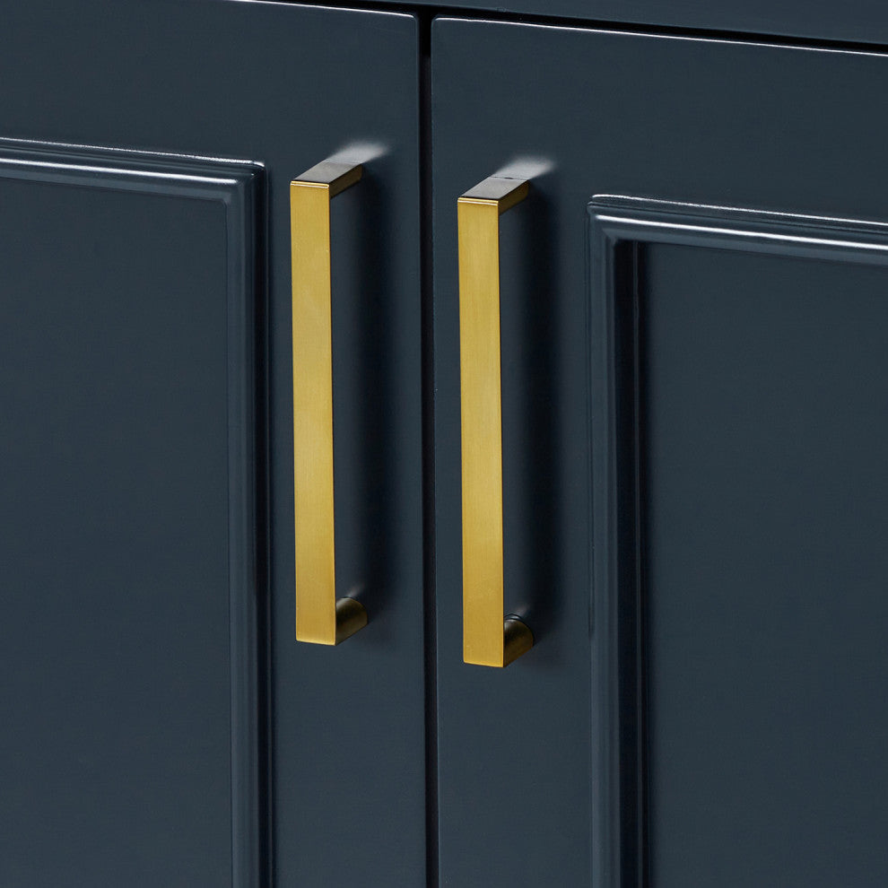 Ariel Stafford 43" Single Left Offset Oval Sink Bathroom Vanity