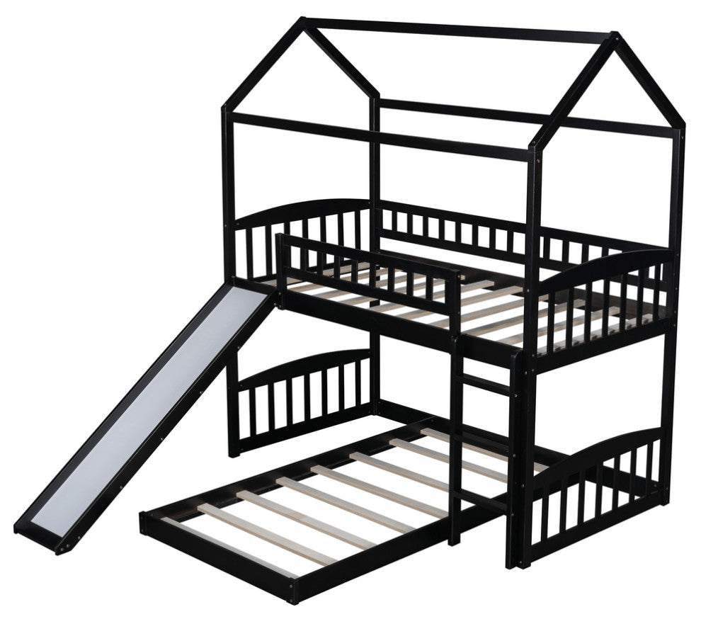 Espresso Full Over Full Contemporary Bunk Bed