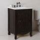 Westfield Single-Sink Vanity, Sable Walnut, 24", White Top
