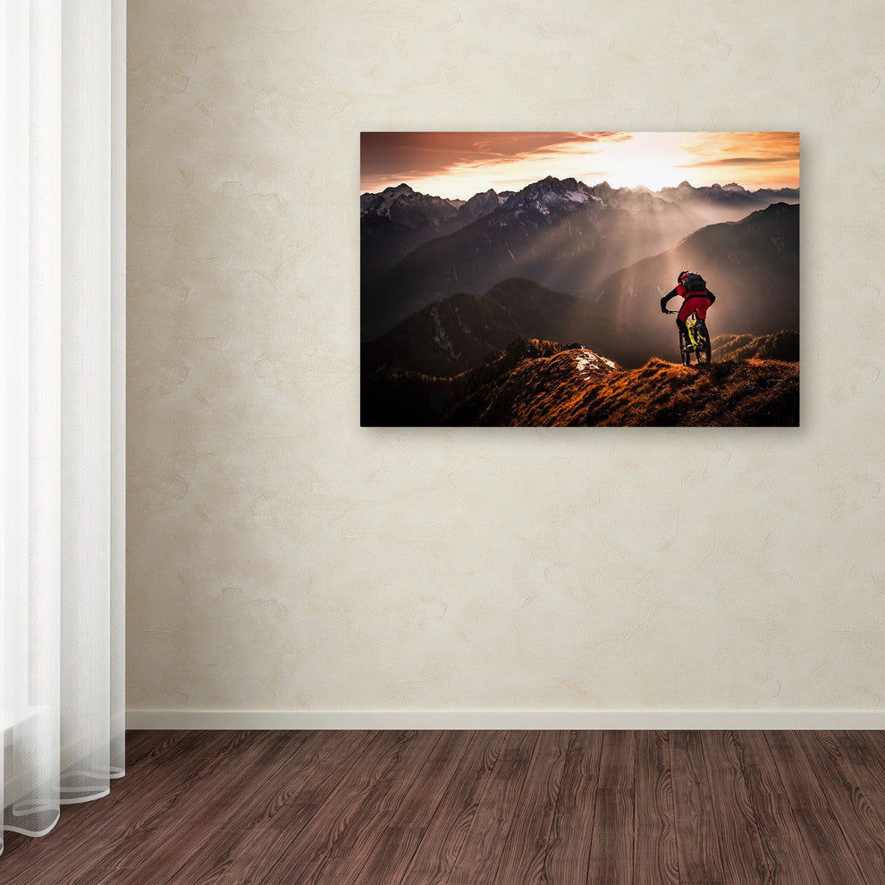 Sandi Bertoncelj 'Just Ride' Canvas Art, 19 x 12