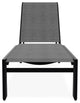 Kendall Sling Stackable Outdoor Chaise Lounge, Collect Charcoal/Black