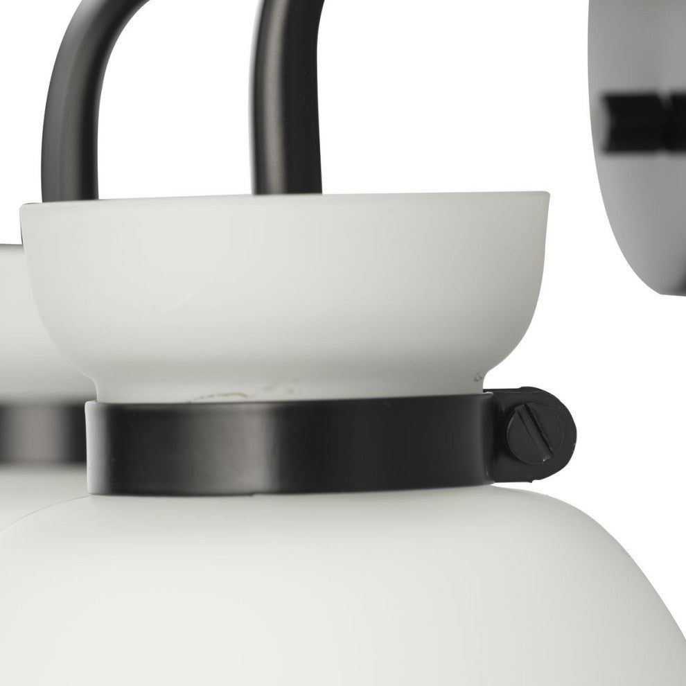 Lexie Collection Contemporary Vanity Light, Matte Black