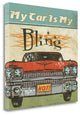 "Mancace II - My Car Is My Bling" By Pela Studio, Giclee on Gallery Wrap Canvas