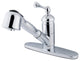 English Vintage Polished Chrome Single Handle Pull-Out Kitchen Faucet KS3891BL