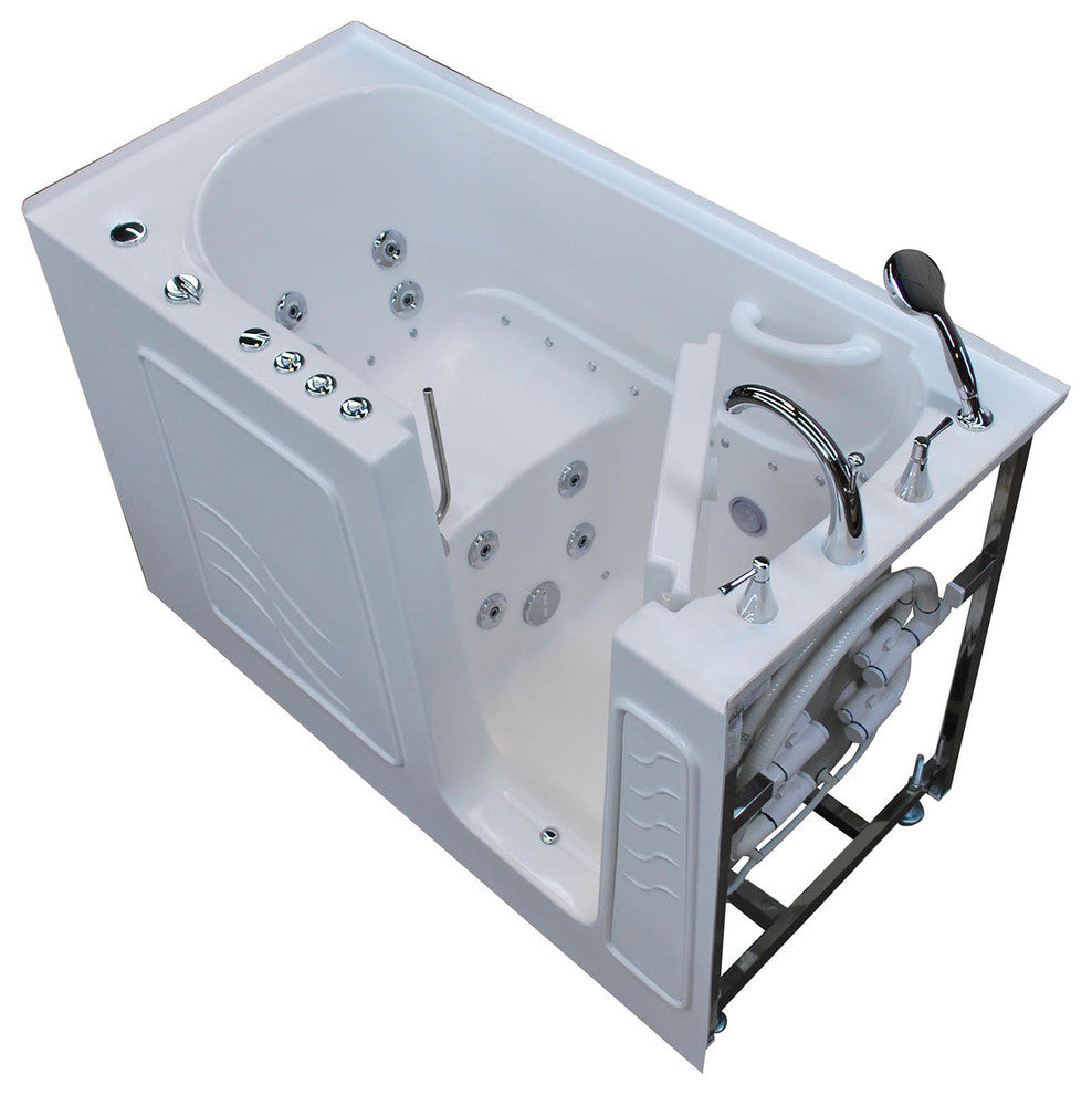 30 x 60 Whirlpool & Air Jetted Walk-In Bathtub, Right Drain Configuration