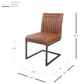Ronan Dining Side Chair, Set of 2, Antique Cigar Brown, Dining Side Chair, Faux Leather