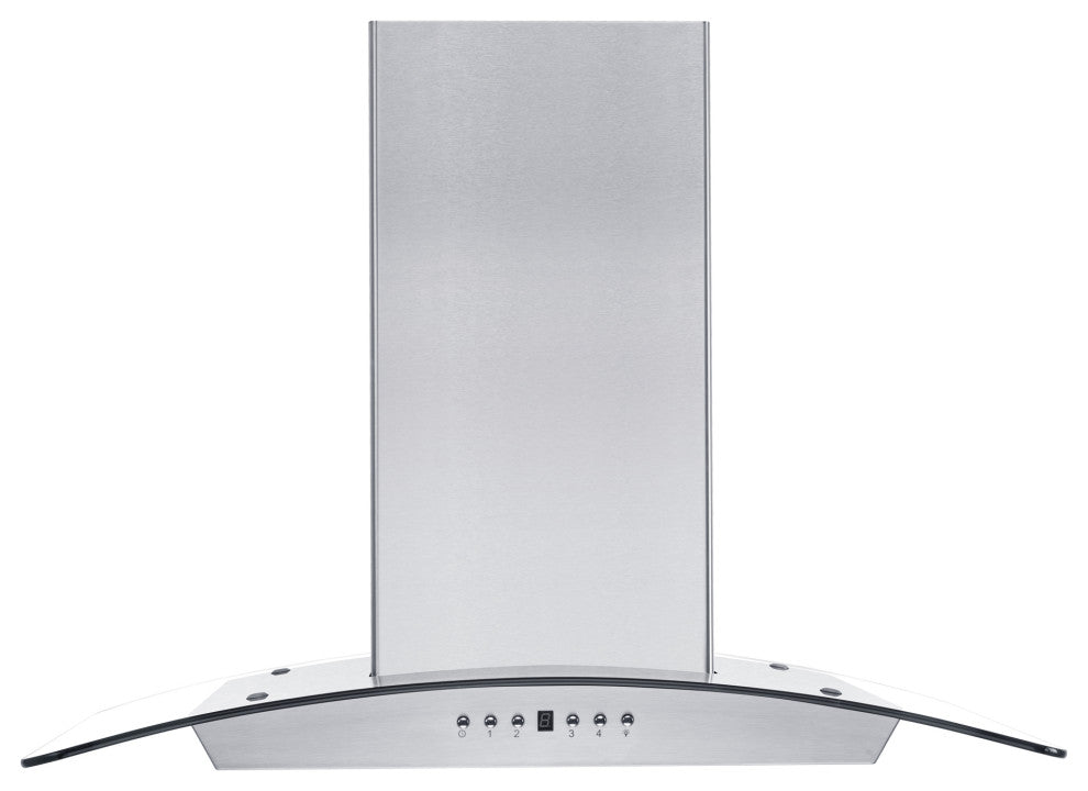 ZLINE 30" Wall Mount Hood, Stainless Steel and Glass With Crown Molding KZCRN-30