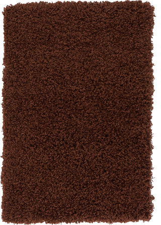 Unique Loom Chocolate Brown Solid Shag 2'x3' Area Rug