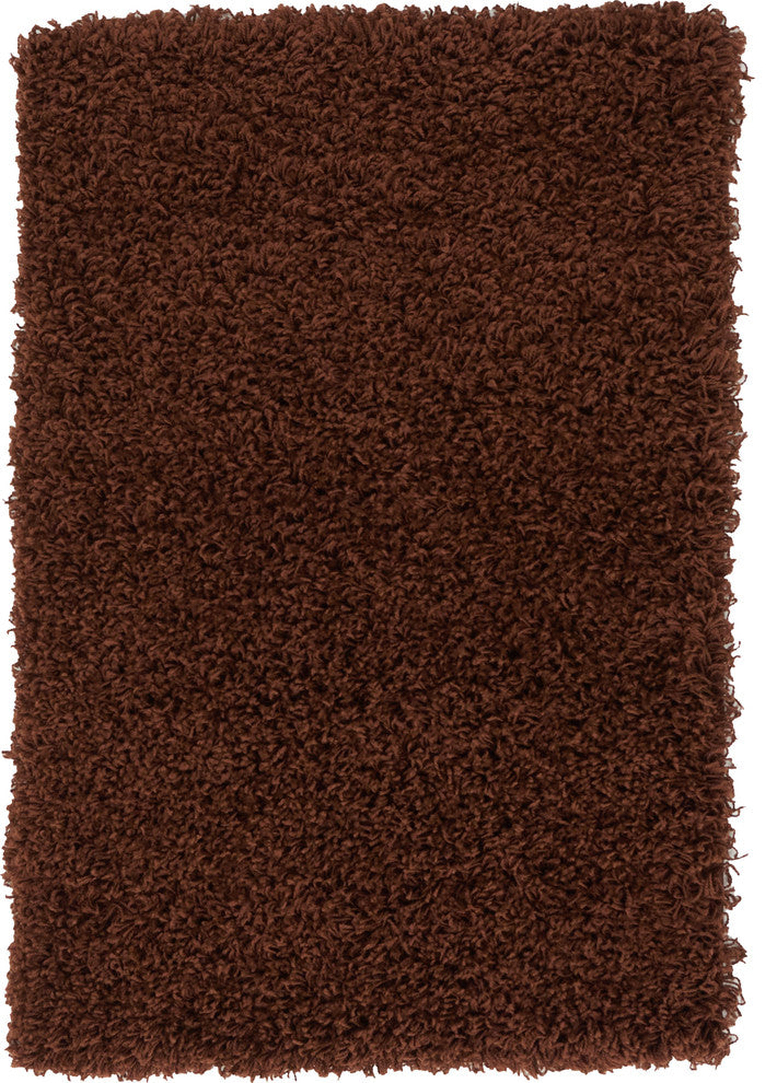 Unique Loom Chocolate Brown Solid Shag 2'x3' Area Rug