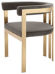 Modern Brass Barrel Dining Chair | Eichholtz Clubhouse