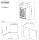 Cosmo 48 bottle, Single Zone, Freestanding Wine Cooler Refrigerator Compressor