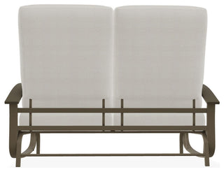 Belle Isle Cushion Deep Seating 2-Seat Glider, Grasscloth Buff/Beachwood