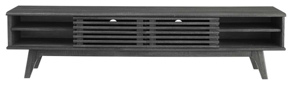Render 70" Entertainment Center TV Stand, Charcoal