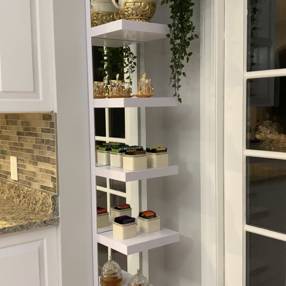 SlayStation Natalie Mirrored Column, White