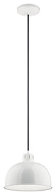 Kichler 52152WH One Light Pendant, White Finish