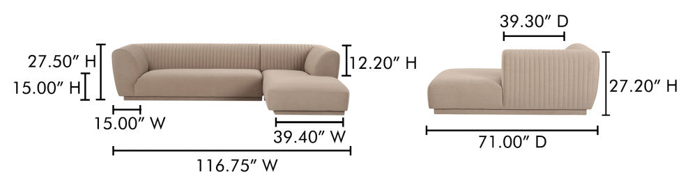 Zandro Sectional Right