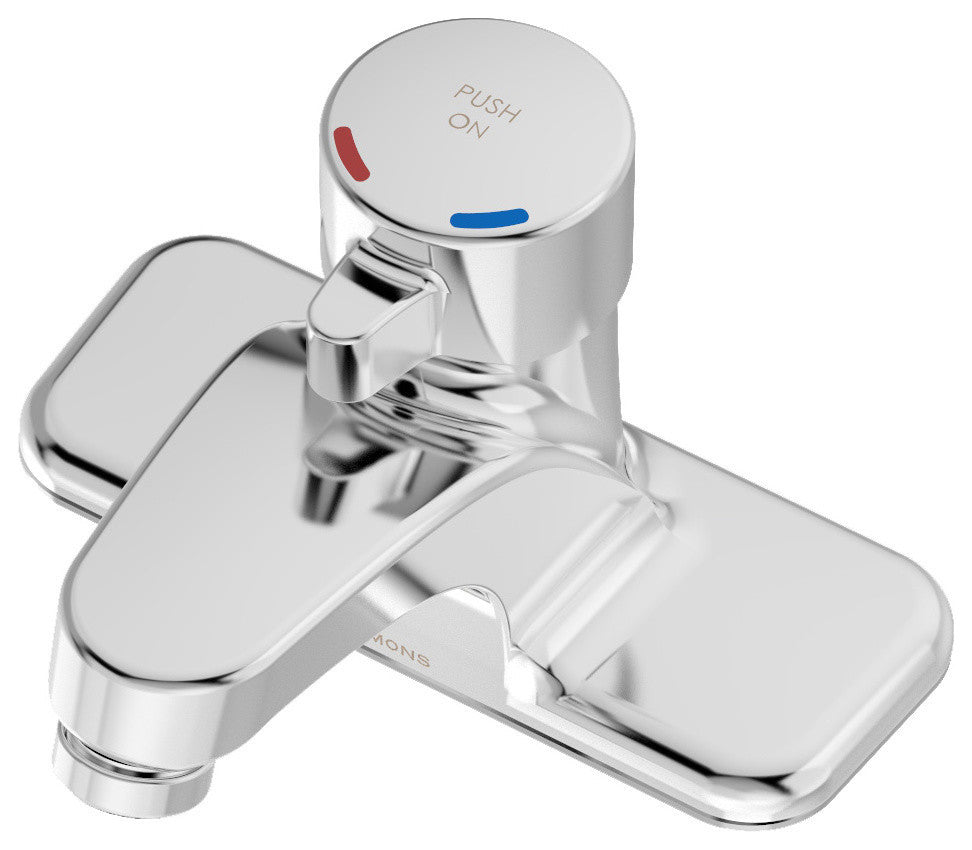 Scot Single Handle Centerset Metering Faucet, Chrome
