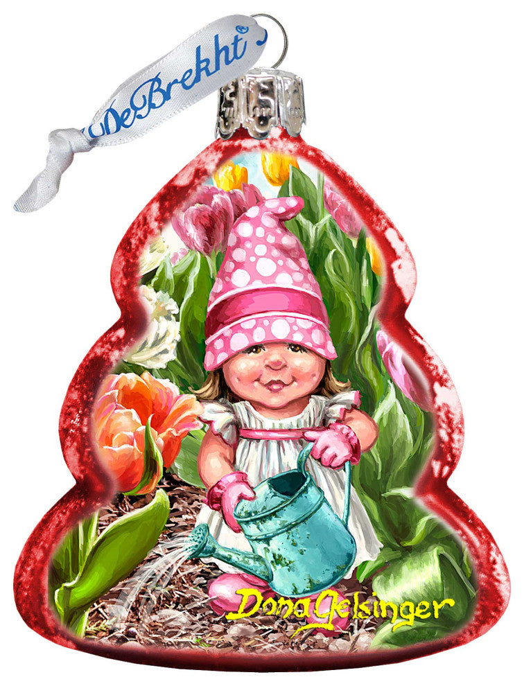 Spring Blossom Dwarf Mercury Glass Ornament