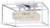 Dazzle LED Semi Flush Mount, Polished Chrome