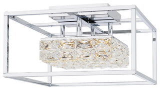 Dazzle LED Semi Flush Mount, Polished Chrome