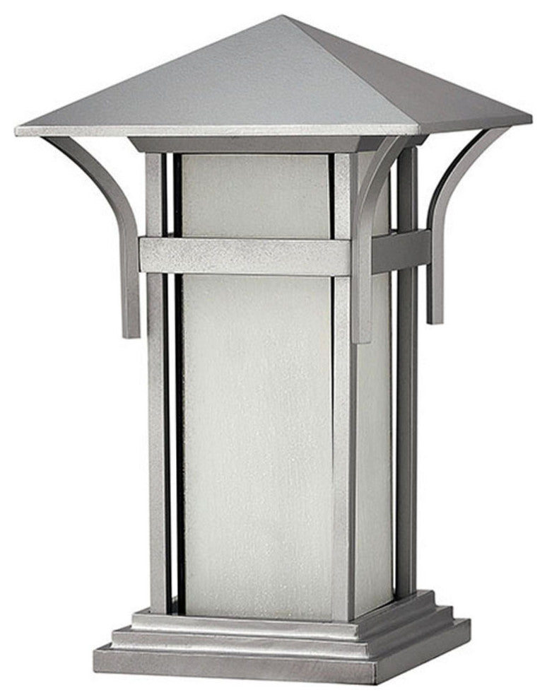 Hinkley Harbor Large Pier Mount Lantern, Titanium