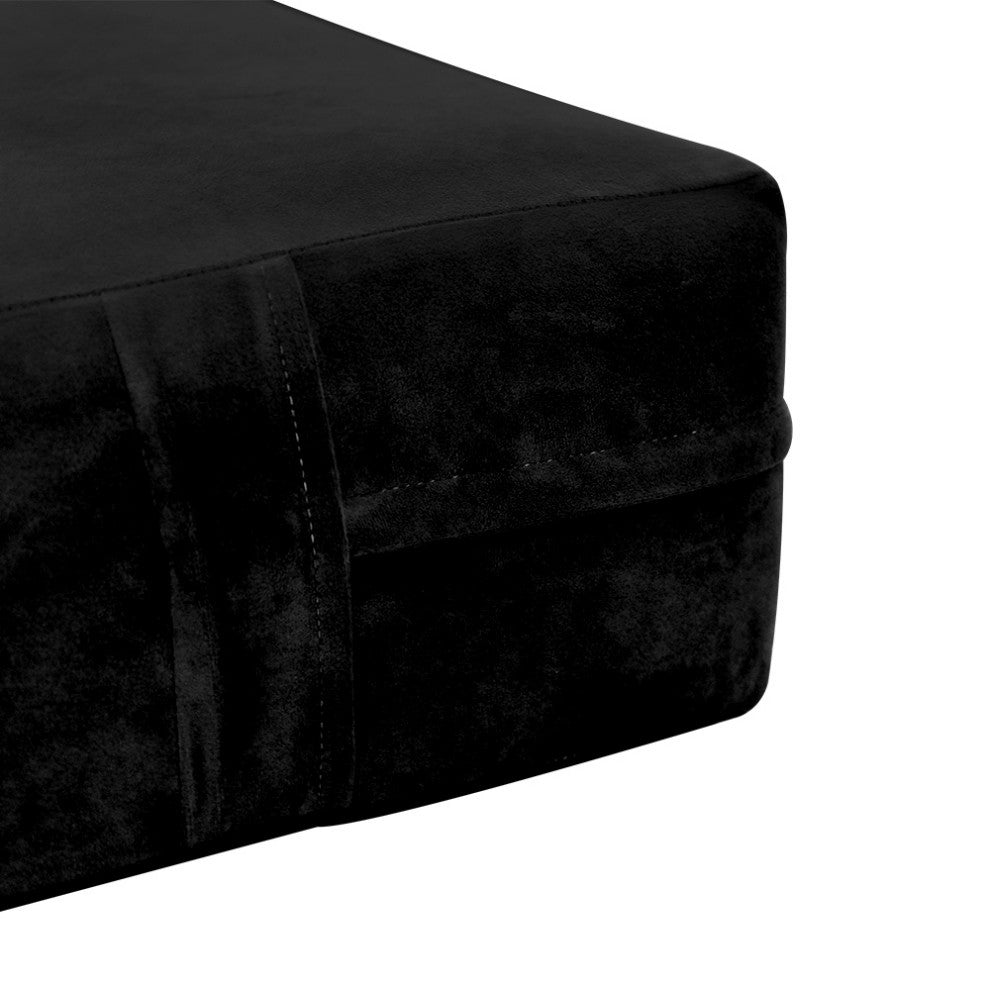 Knife Edge 6" Twin Size 75x39x6 Velvet Indoor Daybed Mattress |COVER ONLY|-AD374