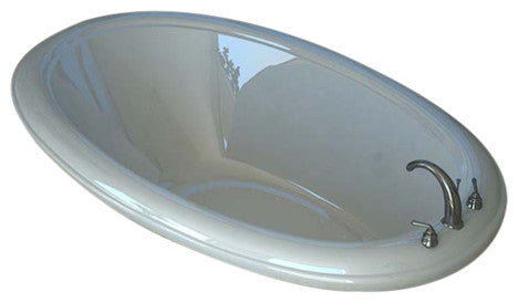 Venzi Vino 44"x78" Oval Air Jetted Bathtub With Center Drain By Atlantis