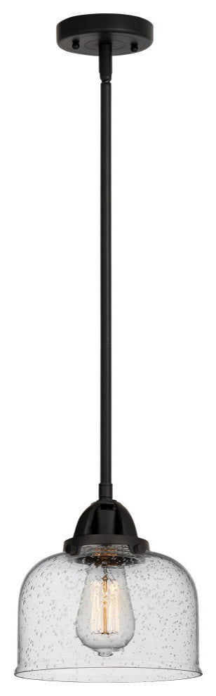 Large Bell Mini Pendant, Matte Black, Seedy, Seedy