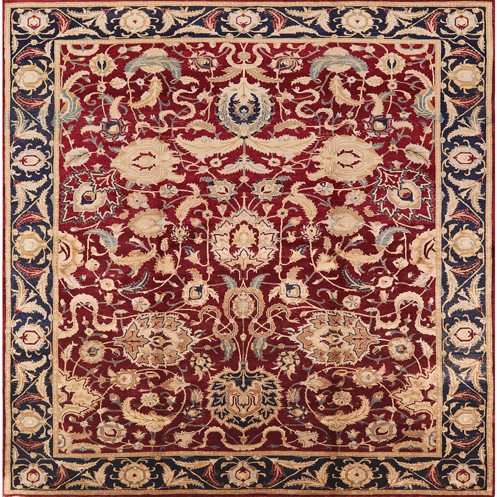Ahgly Company Indoor Square Mid-Century Modern Area Rugs, 7' Square