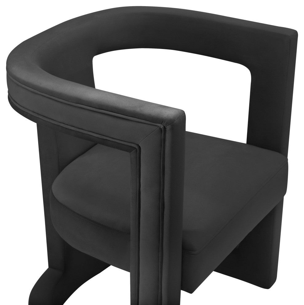 Ada Black Velvet Chair