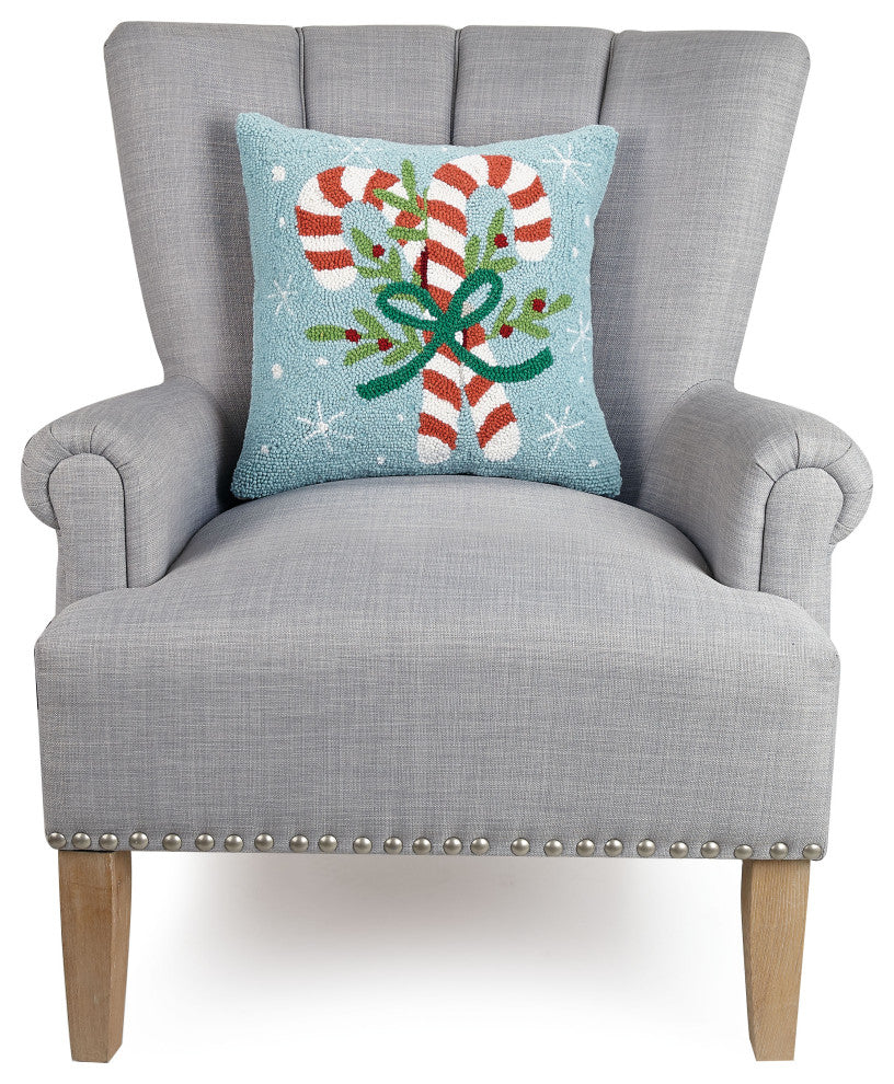 Candy Canes Hook Pillow