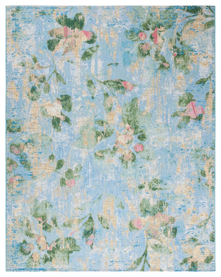 Safavieh Barbados Collection Indoor-Outdoor, BAR522 Rug, Light Blue/Green, 8'x10'5"