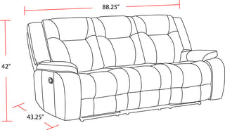 Parker Living Blake Manual Sofa Desert Taupe