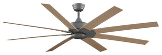 Levon 72" Ceiling Fan Galvanized With Natural Blades