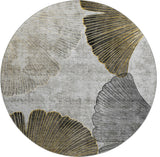 Premium Machine Washable Mayfield AMF626 Gray 8' x 8' Round Rug