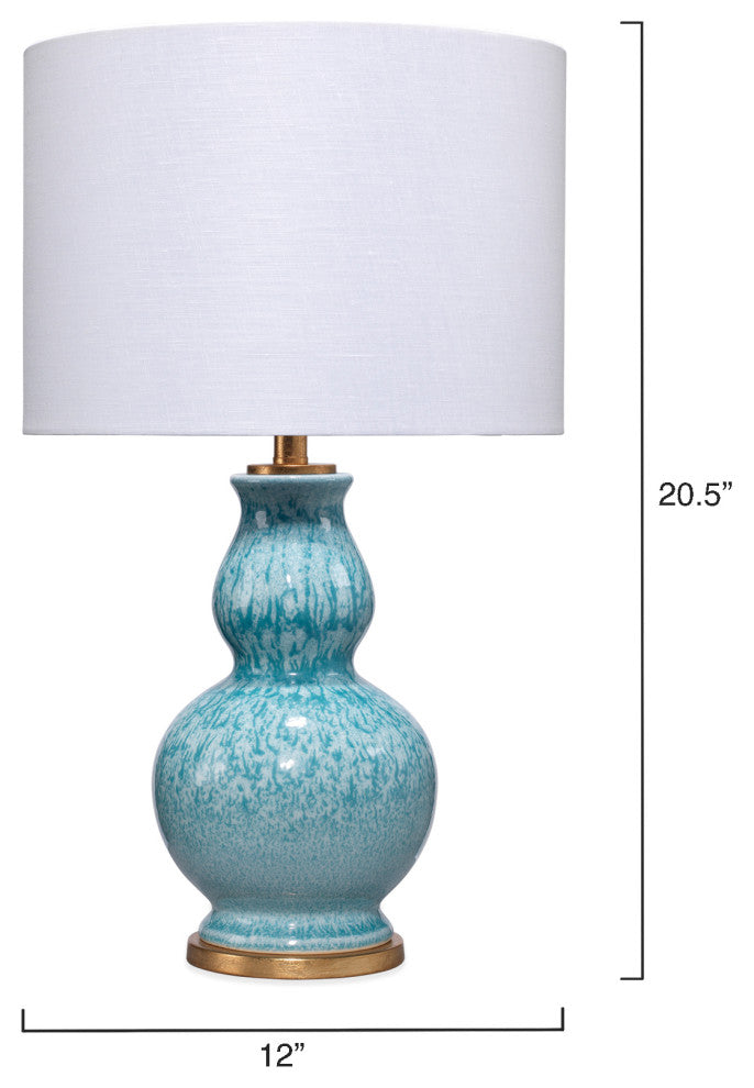 Whitney Ceramic Table Lamp, Blue