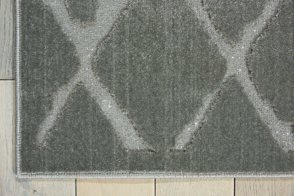 Michael Amini Gleam MA601 Area Rug, Grey, 7'10" x 10'6"