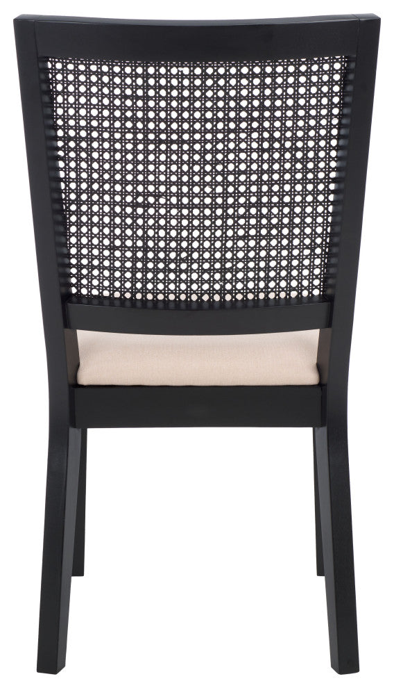 Safavieh Margo Dining Chair, Set of 2, Black/Beige, Black/Beige